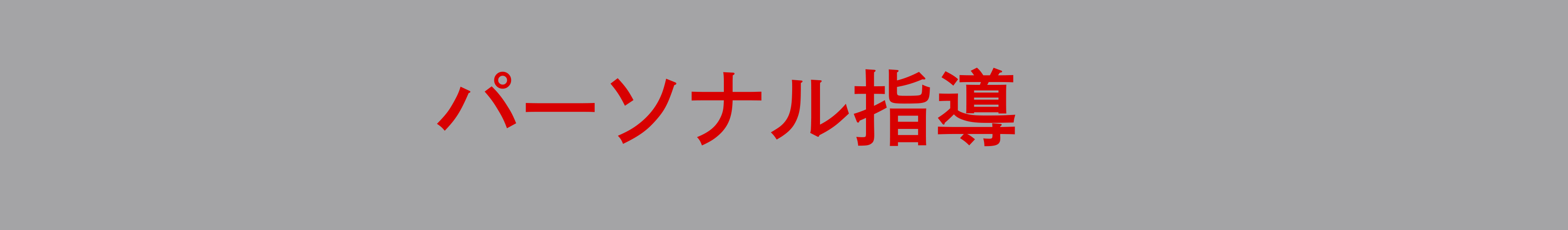 パーソナル指導